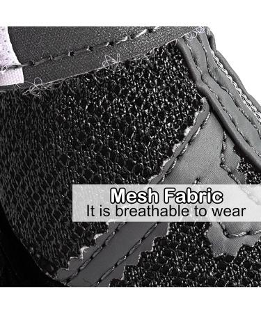 Zweitea Small Dog Shoes - Breathable Fabric Slip-Resistant Reflective Boots for Chihuahua - Paw Protection & Robust Sole (Black 1.1 x 1.38) - Buy Online on GoSupps.com