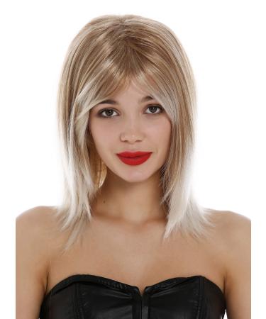 WIG ME UP - GFW2472-27T60 Wig women short shoulder length straight long bob blonde ombre platinum blonde tips