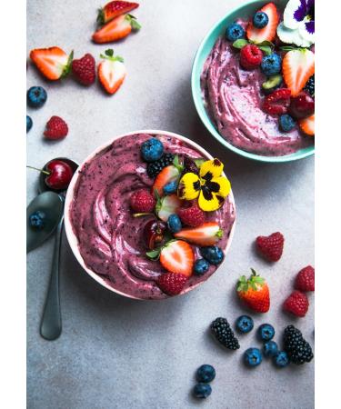 Ponthier Bio Acai Fruit Puree - 1kg | Pure Acai Berries from the Amazon | No Colors or Preservatives | Perfect for Smoothies Bowls Ice Cream & Desserts - Buy Online on GoSupps.com