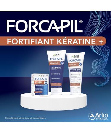 Arkopharma - Forcapil Fortifying Shampoo | Strength - Vitality - Protection - Shine - Brittle and damaged hair | 200 ml tube - Buy Online on GoSupps.com