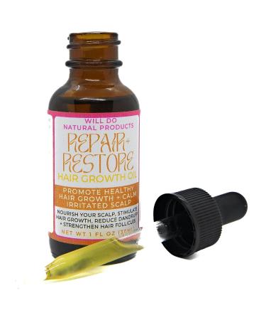 Organic Hair Growth Oil - Repair, Strengthen, and Restore | 1oz - Buy Online on GoSupps.com