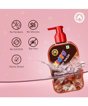 Mom & World Kidsy Cola Candy Body Wash No Tears No SLS For Kids Dermatologically Tested pH Balanced 240 ml - Buy Online on GoSupps.com
