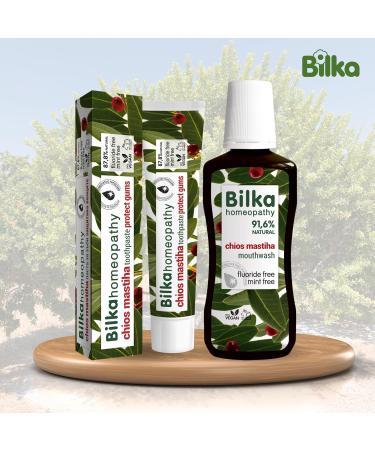 Bilka Homeopathy Chios Mastiha Mouthwash - Natural Gum Protection Plaque Reducing Fluoride & Menthol Free - 250ml - Buy Online on GoSupps.com