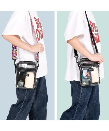 DUORT Clear Stadium Approved Crossbody Bag - White | TPU Clear Purse with Adjustable Strap for Concerts & Events - Buy Online on GoSupps.com