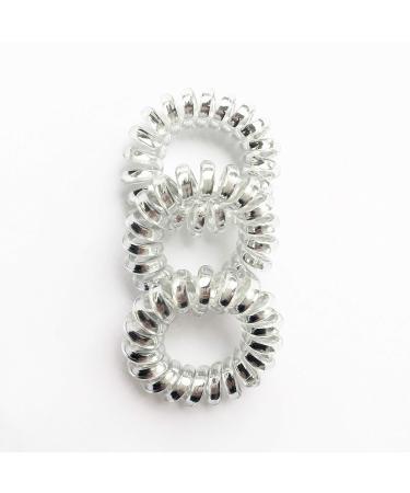 NinYas Spiral Hair Ties - 5pcs Clear | Coil Hair Ties | No Crease Hair Coils - Buy Online on GoSupps.com