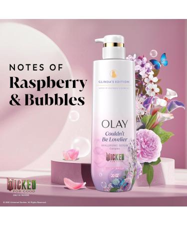 Olay Body Wash for Women Couldn't Be Lovelier Glinda's Edition Intensely Hydrating & Renewing Pro-Hyaluronic Acid Serum & Vitamin B3 All Skin Types Raspberry & Bubbles Scent 20 fl oz (Pack of 2) - Buy Online on GoSupps.com