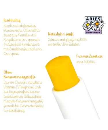 Aries Original Organic Lip Care | Natural Lip Balm for Dry Winter Lips | Stapeler - Buy Online on GoSupps.com
