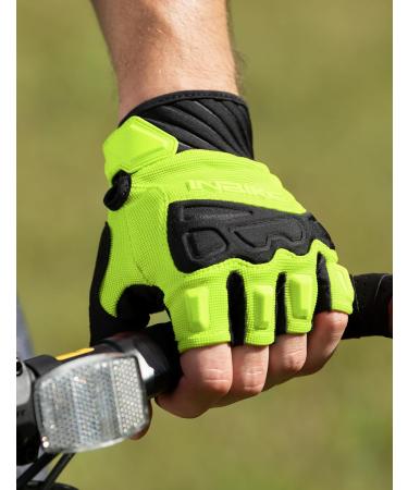 INBIKE MTB Gloves for Motocross Half-Finger with TPR Finger Pads | Flexible Cycling Gear for Mountain Biking & Racing | Gr n XL - Buy Online on GoSupps.com