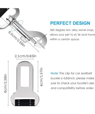 Maoxintek Dog Security Belt for Car | Adjustable 2PCs Elastic Seat Belt for Dogs & Cats | Safe Travel for All Dog Breeds - Buy Online on GoSupps.com