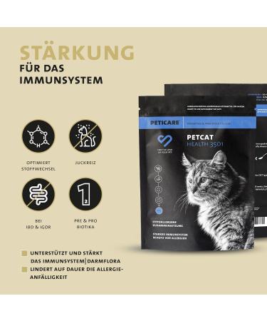 Peticare Cats Prebiotics & Probiotics - 2 in 1 Immune Support & Intestinal Health Supplement | Relieves Allergies & Itching - 350g - Buy Online on GoSupps.com