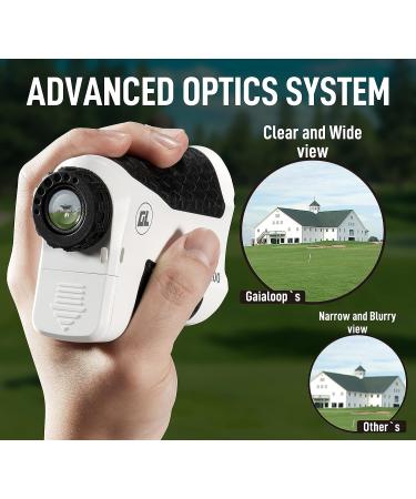 High-Precision Laser Golf Rangefinder with Slope, Flagpole Lock, and Vibration - 6X 650 Disc for Golfing, Hunting, and Target Shooting - White Focus - Buy Online on GoSupps.com