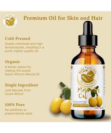 Bella Terra Oils - Marula Face Oil 4oz - The Touch of Nature's Purest Packed with Vitamin B & Vitamin A A Glow-Boosting Sensation 4 Fl Oz (Pack of 1) - Buy Online on GoSupps.com