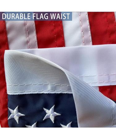 Mosprovie US Boat Flag 12x18 - Embroidered Stars American Marine Flag - Durable Polyester with Sewn Stripes and Brass Grommets - Buy Online on GoSupps.com