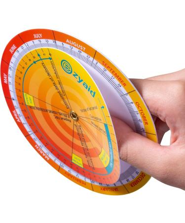 Ezyaid Pregnancy Wheel (Pack of 6) - Due Date Calculator for Pregnant Women & Healthcare Providers | Gestational EDC/EDD Wheel with CRL, BPD, HC, AC, FL Guide - Buy Online on GoSupps.com