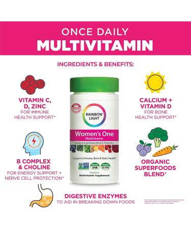Rainbow Light Women's One Multivitamin - 90 Tablets for Optimal Health - Buy Online on GoSupps.com