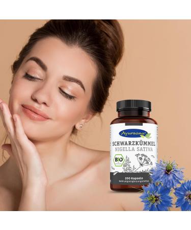 Buy Ayursana Vegan Organic Black Cumin Capsules - 500 ct Nigella Sativa 1800mg Daily Dose from Egypt | Natural Wellness & Supplements - Buy Online on GoSupps.com