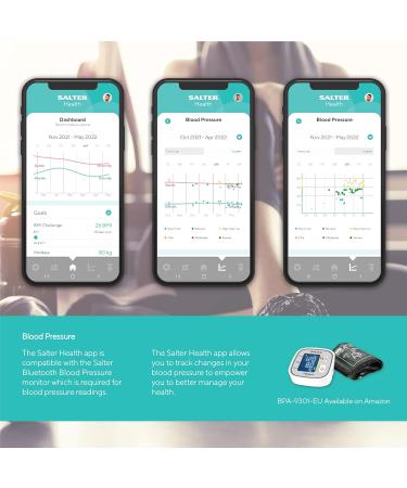 Salter 9192 BK3R Digital Body Scale - Analyze Body Fat Muscle & Bone Mass Water & BMI - Ultra-Slim Black Design 8 User Memory Athlete Mode Max 150kg - Buy Online on GoSupps.com