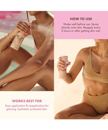 Kopari Rose Gold Sunglaze Sheer Body Mist Sunscreen SPF 42 & Pure Protect 100% Mineral Sunscreen Stick SPF 50+ - Buy Online on GoSupps.com