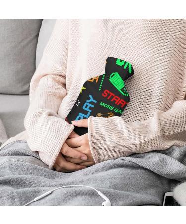 Colorful Game Hot Water Bottle with Plush Cover | Hand Warmer for Adults & Kids | 26.5x15.3cm - Ideal for Comfort and Warmth - Buy Online on GoSupps.com