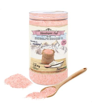 Nortembio Nortembio Himalayan Pink Salt 1.35 kg. Fine (1-2 mm) Gourmet Salt 100% natural. Rich in minerals. Healthy cooking unrefined no preservatives hand-extracted from Punjab Pakistan.