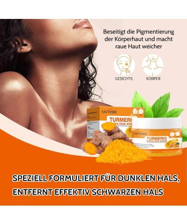 Shefave Turmeric Body Scrub Turmeric Face Scrub Deep Pore Cleansing Dark Spot Correcting Face Scrub Exfoliating for Face Body Neck Dry & Dull Skin Exfoliation Exfoliates - Buy Online on GoSupps.com