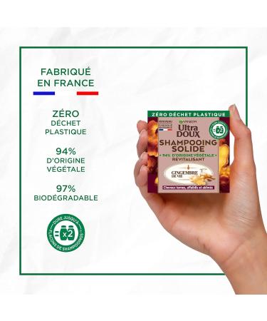 Garnier Ultra Doux Shampoos Solid Shampoo Solid Revitalizing with Ginger/Organic Almond Oil - Buy Online on GoSupps.com