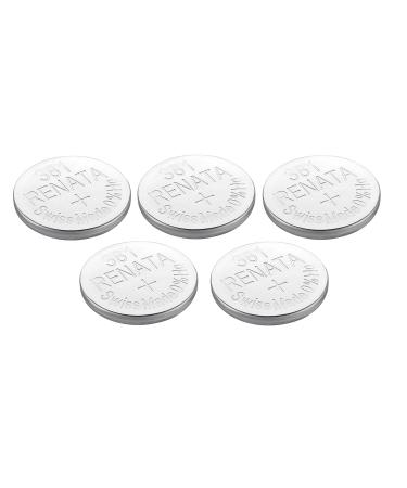 Renata Watch Battery Swiss Made Renata 381 or SR1120SW Or AG8 1.5V (5 Batteries 381 or SR 1120 SW)