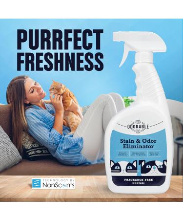 Stain & Odor Eliminator for Pets - 32 oz Professional Cleaner for Urine Vomit & Feces | Safe for Carpet Couch & Floor | Advanced Odor Control Spray - Buy Online on GoSupps.com
