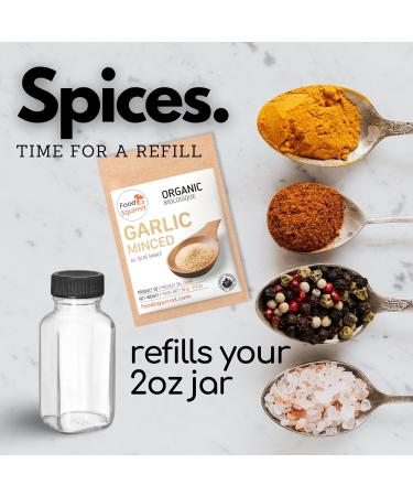 Organic Minced Garlic Dried 2oz (56g) High in Sulfur Phenols & Saponins Add Umami Essence & Savory Flavor Sprinkle Into Your Sauces Marinades or Rubs Minced Garlic 2oz (56g) - Buy Online on GoSupps.com