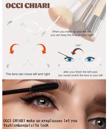 OCCI CHIARI Eye Makeup Reading Glasses for Women | Magnifying Rotatable Cosmetic Eyewear (Clear 2.0) - Shop Internationally - Buy Online on GoSupps.com