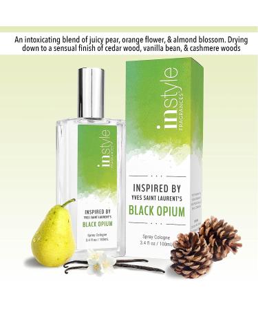 Instyle Fragrances Black Opium Eau de Toilette 3.4 Fl Oz | Inspired by Yves Saint Laurent | Vegan & Paraben Free | Cruelty-Free - Buy Online on GoSupps.com