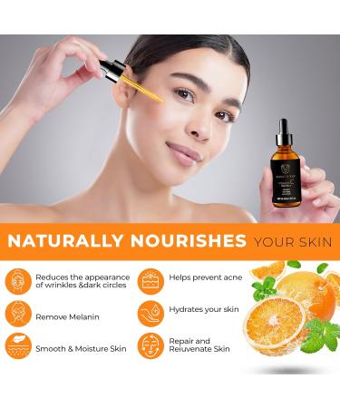 20% Vitamin C Face Serum - Anti-Aging Hyaluronic Acid Retinol & Collagen for Dark Spots & Wrinkles - 30ml - Buy Online on GoSupps.com