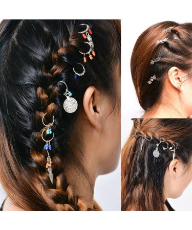 Buy Frcolor Hair Braid Rings - Stylish Hair Charms & Accessories for Unique Hairstyles | International Shipping Available - Buy Online on GoSupps.com