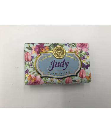 Judy - Gift Soap Bar For Her Birthday Rose Scent Mum Grandmother Cleanser Lather Present Girl