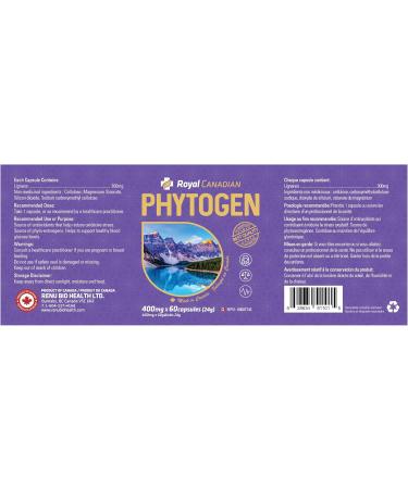 Royal Canadian Phytogen - Premium Female Hormonal Balance Support Supplement (60 Capsules) - 400mg Each - Enhance Wellness & Mood - Fast International Shipping - Buy Online on GoSupps.com