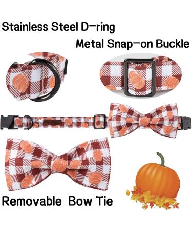 Unique Style Paws Halloween Dog Collar | Pumpkin Collar for Girls | Fly Neck Band with Metal Buckle | L Size (16-24in) - Buy Online on GoSupps.com