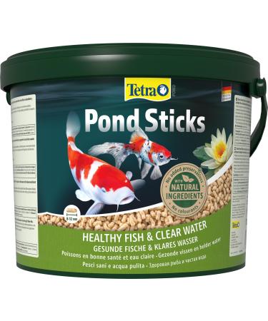 Tetra pond sticks - fish feed for pond fish for healthy fish and clear water in the garden pond 10 l bucket sticks 10 l (1 Pack)