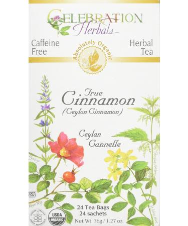 CELEBRATION HERBALS True Cinnamon Organic Tea 24 Bag 0.02 Pound