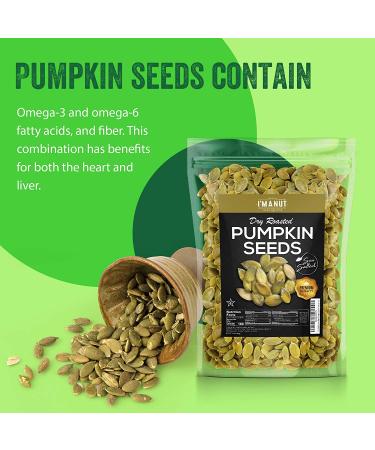 Premium 2 lb Dry Roasted Pumpkin Seeds with Sea Salt | Non-GMO, Vegan & Keto Friendly - Buy Online on GoSupps.com