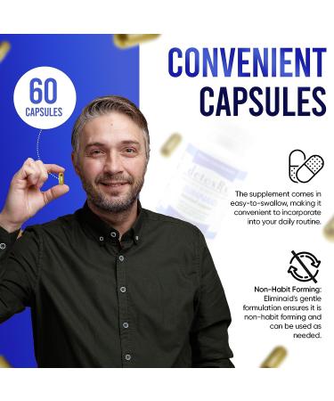 DetoxRx Eliminaid Capsules - Gentle Assistance for Stress, Illness & Travel - Buy Online on GoSupps.com