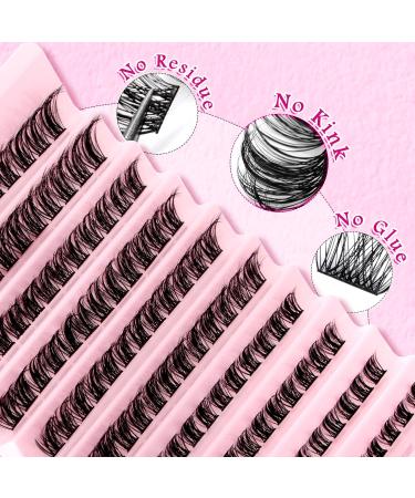 120Pcs DIY Natural Look Wispy Cluster Lash Extensions - 8-16MM D Curl Individual Lashes for Home Use - Reusable Individuals (Pretty) - Buy Online on GoSupps.com