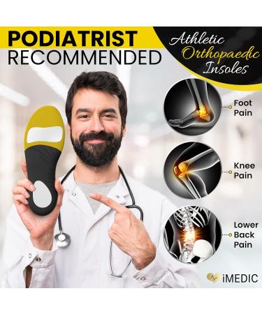 iMedic Premium Orthotic Insoles 2024 Mould XL UK 10.5-12 | Plantar Fasciitis & Arch Support for Men and Women - Buy Online on GoSupps.com