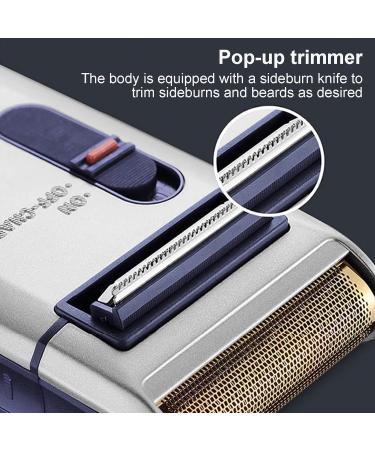 Electric Beard Shaver - Electric Cordless Shavers | Portable Face Shavers | USB Rechargeable 3W Beard Trimmer Retro Shaver | Metal Foil Shaver Waterproof For Men's Face Neck And Chin Care - Buy Online on GoSupps.com