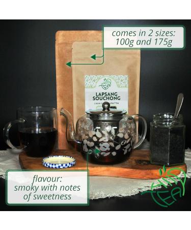 Lapsang Souchong Smoked - Premium Black Loose Leaf Tea (Lapsang Souchong 175g) Lapsang Souchong 175g - Buy Online on GoSupps.com