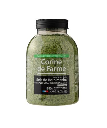 Corine de Farme - Sels de Bain Marins Calm Aloe Vera - Relaxation et Bien- tre - Hydratation et Apaisement Naturel - 100% Ingr dients d'Origine Naturelle - 1 4Kg Aloe Vera 1.4 kg (Lot de 1)