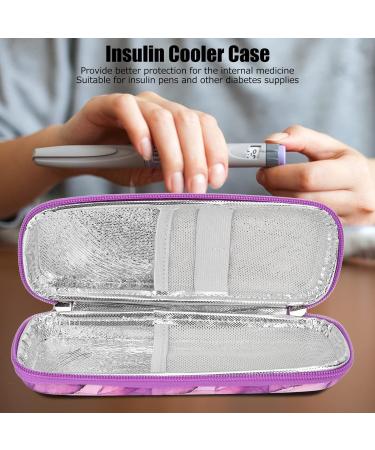 Insulin Cooler Bag Waterproof Multi-Layer Travel Case - Purple - Buy Online on GoSupps.com