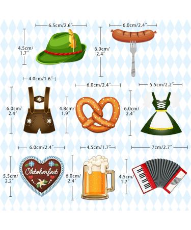 Grehge ter Oktoberfest Cupcake Toppers Oktoberfest Cake Decoration Beer Festival Party Picks German Beer Festival Cake Decoration for Oktoberfest Decoration Bavarian Party Dessert Oktoberfest B - Buy Online on GoSupps.com
