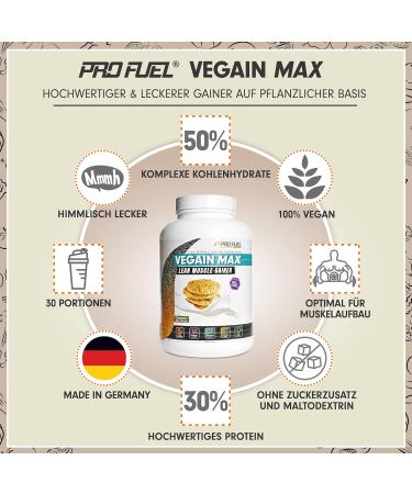 Vegan Weight Gainer Mix - Schoko-Haselnut & Cinnamon 2x3kg | High Protein Complex Carbs Lactose-Free | Max Lean Muscle Mass Gainer - Buy Online on GoSupps.com