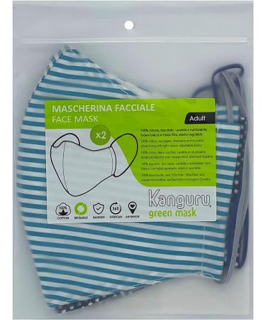Kanguru Men's Green Multi-Colored Adult Face Mask - Stylish and Comfortable - Buy Online on GoSupps.com