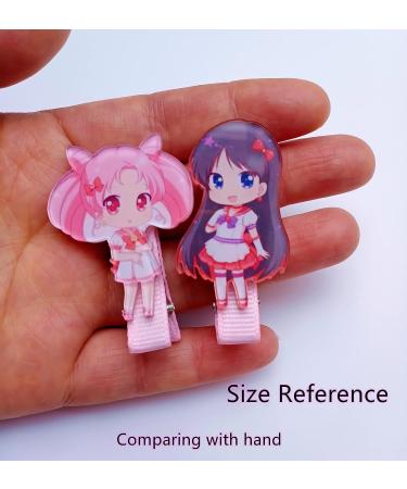 Kerr's Choice Cute Moon Hair Clips - 6 pc Anime Moon Hair Accessories for Girls and Women - Buy Online on GoSupps.com